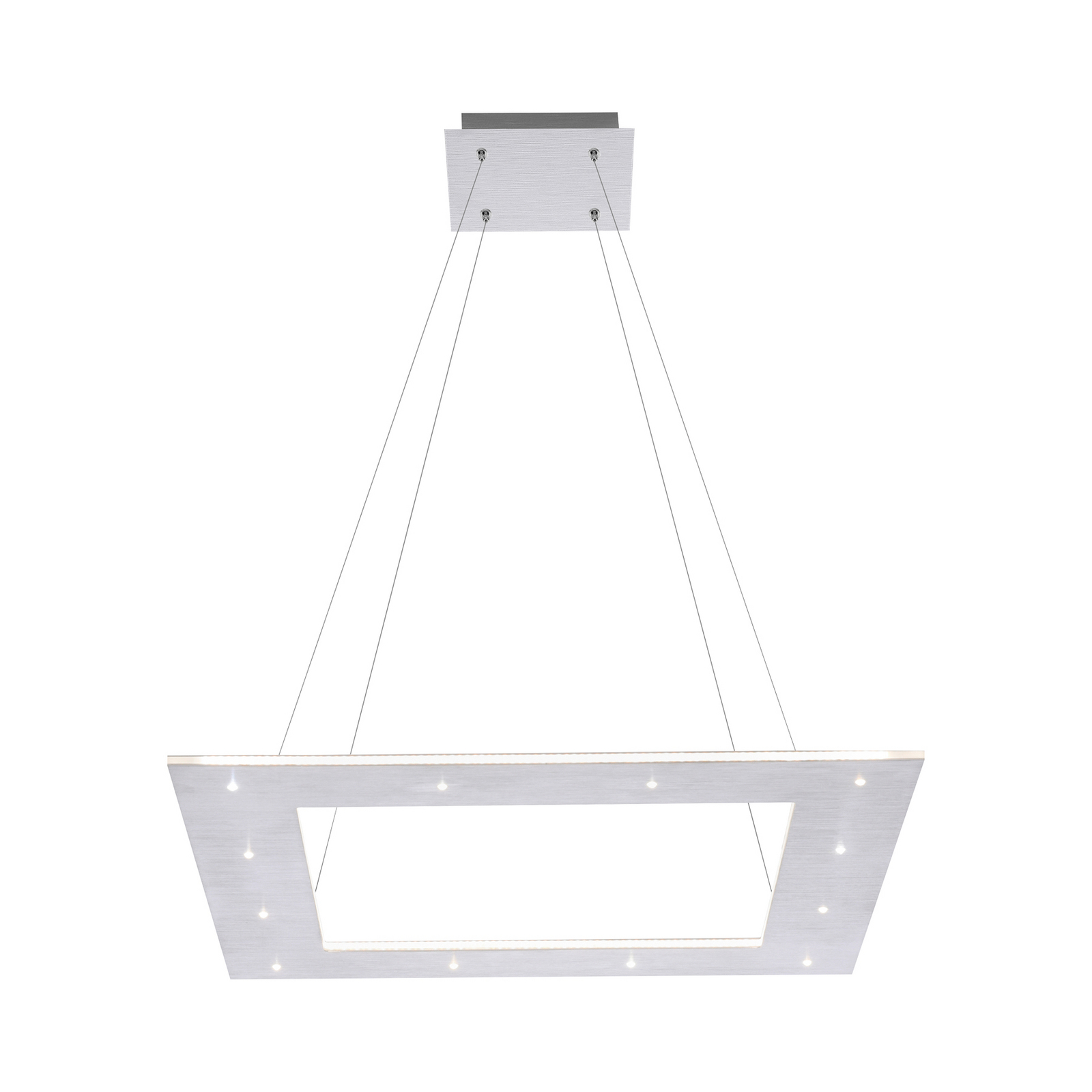 LED-hänglampa PURE Cosmo, aluminium, 50 cm, CCT, fjärrkontroll
